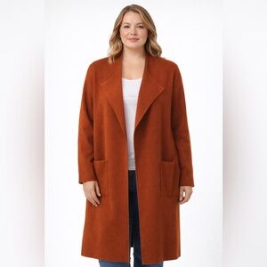 Elegant Women's Rust Trench Coat